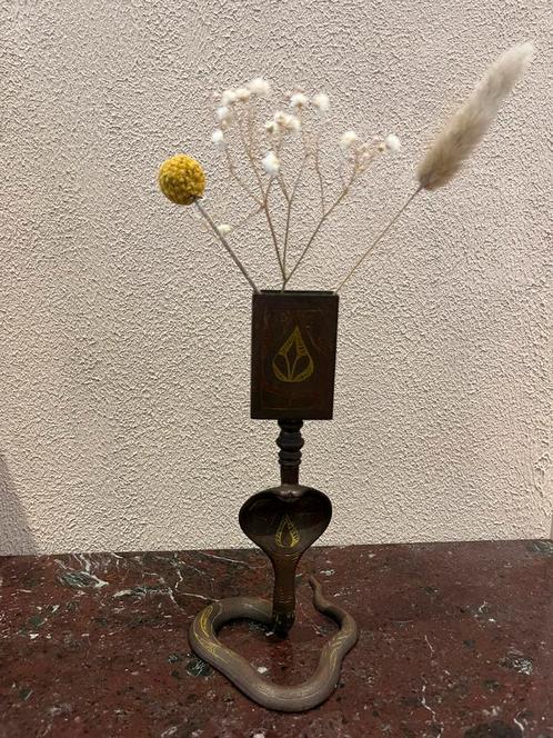 Oosterse lucifershouder, Antiek en Kunst, Antiek | Kandelaars, Koper of Brons, Ophalen of Verzenden