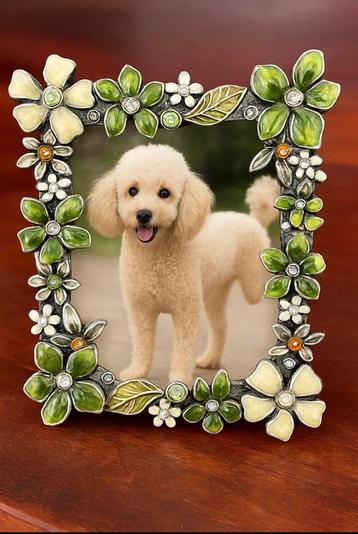 Amadeo Home Décor fotolijstje - bloemen en kristallen charme beschikbaar voor biedingen