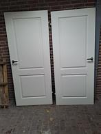 2x Houten Binnendeur Opdek, Doe-het-zelf en Verbouw, Deuren en Horren, Ophalen, Gebruikt, 80 tot 100 cm, Binnendeur