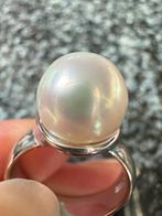 18k Witgouden Parel Ring 9.5 grams, Sieraden, Tassen en Uiterlijk, Ringen, 18 tot 19, Wit, Ophalen of Verzenden, Zo goed als nieuw