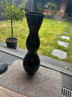 Zwarte Design Vaas - 80cm Hoog, Huis en Inrichting, Kunststof, Zwart, Ophalen of Verzenden, Zo goed als nieuw
