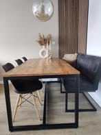 Eettafel, bank en stoelen, 50 tot 100 cm, Rechthoekig, Ophalen