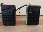 Retro jaren 70 transistorradio (2x), Audio, Tv en Foto, Radio's, Ophalen of Verzenden, Gebruikt, Transistorradio