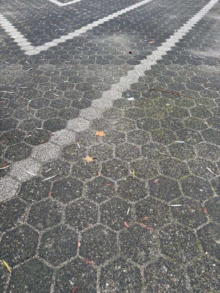 Beschikbaar tot 28 feb! betonklinkers - Hexagon patroon, Tuin en Terras, Tegels en Klinkers, Gebruikt, Klinkers, Beton, 10 m² of meer