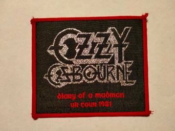 Ozzy Osbourne Diary of a madman uk tour 1981 vintage patch beschikbaar voor biedingen