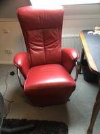 Leren relaxstoel, Huis en Inrichting, Fauteuils, Ophalen, Gebruikt, Minder dan 75 cm, Leer