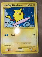 Surfing Pikachu holo raw pokemonkaart, Verzenden, Zo goed als nieuw, Losse kaart, Foil