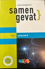 Samengevat havo wiskunde b, Boeken, Schoolboeken, Nieuw, HAVO, Wiskunde B, Ophalen of Verzenden