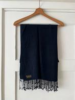 Donkerblauwe pashmina sjaal, Kleding | Dames, Mutsen, Sjaals en Handschoenen, Ophalen of Verzenden, Zo goed als nieuw, Maat 46/48 (XL) of groter