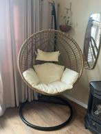 Hangstoel Egg Chair, Huis en Inrichting, Ophalen, Gebruikt, Wit, Riet of Rotan