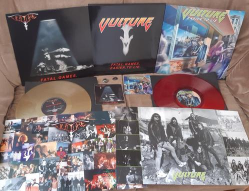 Vulture 2LP with Excl. outer sleeve Fatal Games+Easie To Lie, Cd's en Dvd's, Vinyl | Hardrock en Metal, Zo goed als nieuw, Verzenden