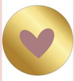 Sluitstickers nude hearts per 5 stickers, Verzenden, Nieuw, Meerdere stickers