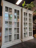 1 Brocante vitrinekast | buffetkast  | boekenkast, Huis en Inrichting, Kasten | Vitrinekasten, 100 tot 150 cm, 200 cm of meer