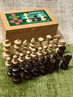 Vintage Chess Revange Gevild Staunton 2 Koninghoogte  67 mm, Ophalen of Verzenden, Zo goed als nieuw