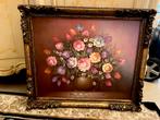 Prachtige olieverf groot bloemen schilderij, Ophalen of Verzenden