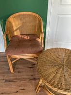 Rotan stoel pitriet zsm ophalen Rohe webbing bamboe manoe, Ophalen, Bruin, Eén