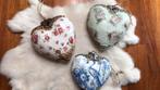 3 mooie harten ornamenten hangers, Antiek en Kunst, Curiosa en Brocante, Ophalen of Verzenden