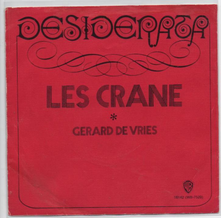 Gerard de Vries- Desiderata, Cd's en Dvd's, Vinyl | Nederlandstalig, Zo goed als nieuw, Levenslied of Smartlap, Overige formaten