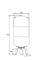 Grundfos GT-U-500 V Drukvat, Ophalen, Overige typen, Nieuw, Minder dan 60 cm