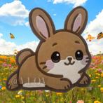 Handgemaakt vloerkleed konijntje - kinderkamer decoratie, 50 tot 100 cm, Verzenden, Nieuw, 50 tot 100 cm