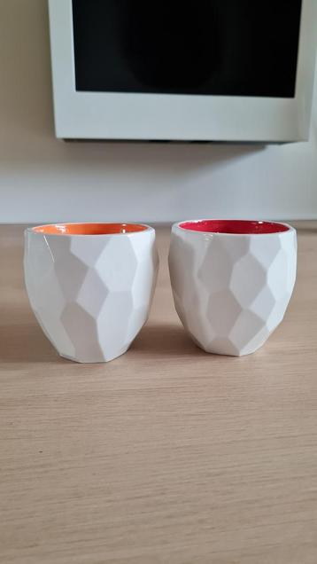 Poligon thermo cups by Studio Lorier, dubbelwandig, 2 stuks beschikbaar voor biedingen