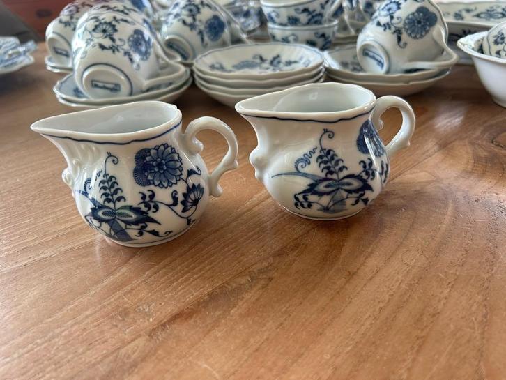 Blue Danube melkkannetjes, Antiek en Kunst, Antiek | Servies los, Ophalen of Verzenden