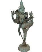 Antiek Vuurverguld Shiva Beeld – Zuid-India of Himalaya, Ophalen of Verzenden, Gebruikt
