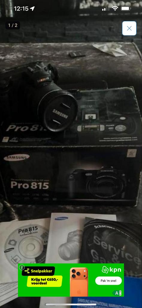 Samsung Pro 815 Camera - Zo goed als nieuw!, Audio, Tv en Foto, Fotocamera's Digitaal, Zo goed als nieuw, Compact, Samsung, 4 t/m 7 keer