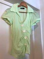 ONLY lime groen top maat S/M stretchy grote knopen zgan, Kleding | Dames, Maat 38/40 (M), Only, Verzenden, Zo goed als nieuw