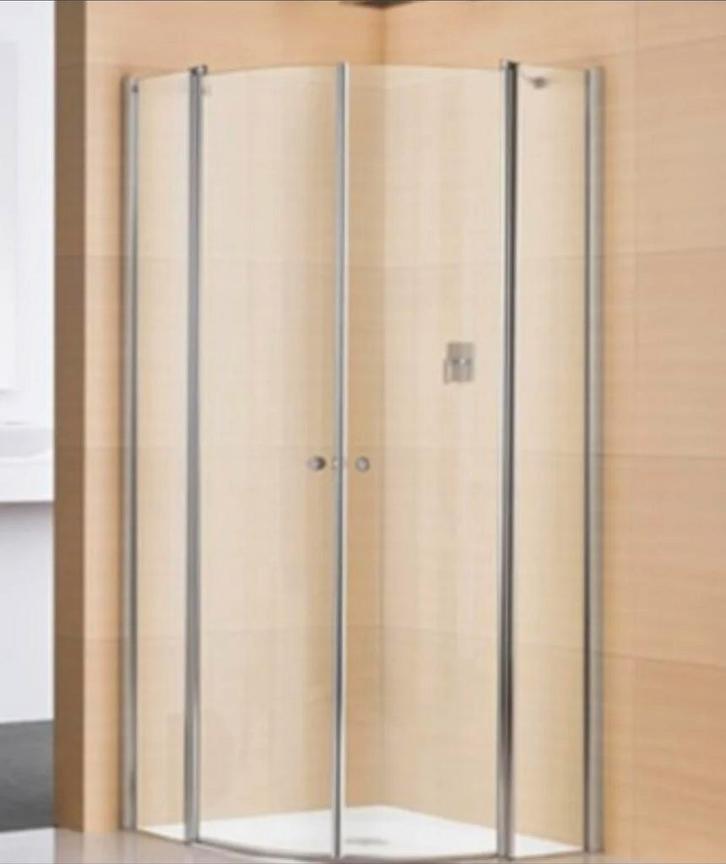 Douchecabine 95x95x195 cm kwartrond, Doe-het-zelf en Verbouw, Sanitair, Nieuw, Douche, Chroom, Glas, Ophalen of Verzenden