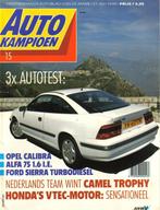 Autokampioen test Opel Calibra 2.0i 1990, Boeken, Auto's | Folders en Tijdschriften, Ophalen of Verzenden, Gelezen, Opel