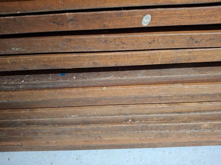 Hardhouten Vlonder planken Marantie 24m2, Tuin en Terras, Terrasdelen en Vlonders, Gebruikt, Hout, Ophalen of Verzenden