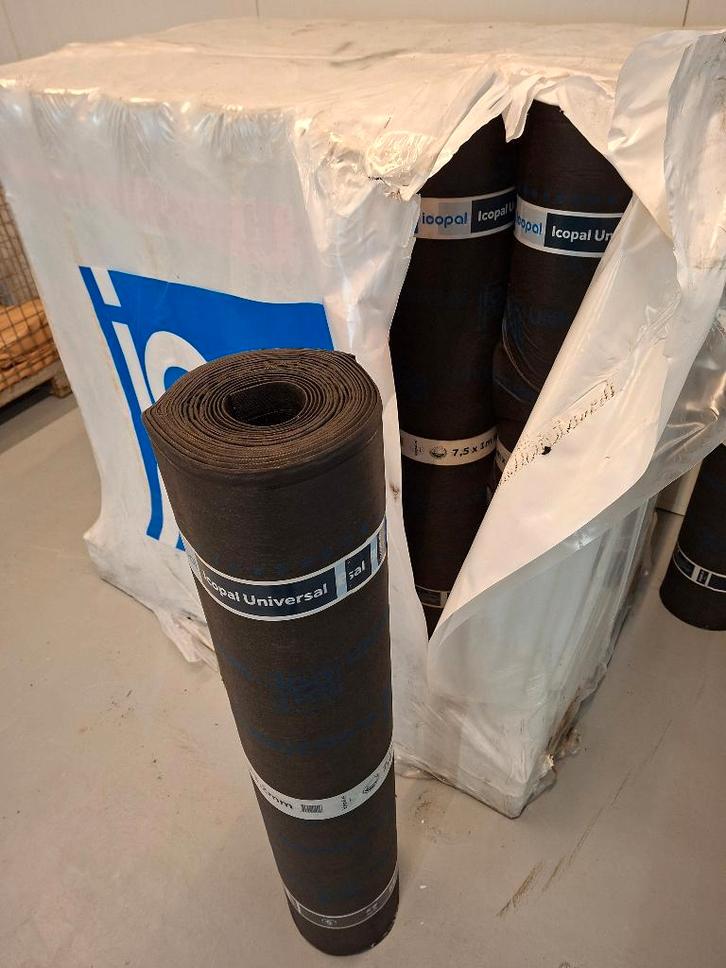 dakbedekking Icopal Universal 7,5x1mtr, Doe-het-zelf en Verbouw, Dakpannen en Dakbedekking, Nieuw, Dakleer, Overige materialen