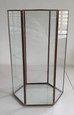 Hexagon glazen lantaarn, Huis en Inrichting, Woonaccessoires | Zuilen en Pilaren, Ophalen, Zo goed als nieuw