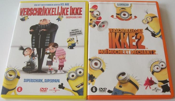 Dvd *** VERSCHRIKKELIJKE IKKE *** Deel 1 + 2, Cd's en Dvd's, Dvd's | Tekenfilms en Animatie, Zo goed als nieuw, Amerikaans, Tekenfilm