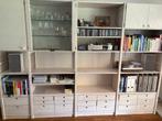 Grote complete Lundia kast stellingkast in marma wit, Ophalen, Gebruikt