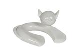 Peter Selhorst - grote kat - keramiek - wit - 1970's, Antiek en Kunst, Ophalen of Verzenden