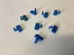 Lego plaat aangepast 1x2 trekhaak blauw, Gebruikt, Ophalen of Verzenden, Lego, Losse stenen