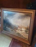 Mooi wintertafereel van FRITS MEIJER., Ophalen, Hout, 75 cm of meer