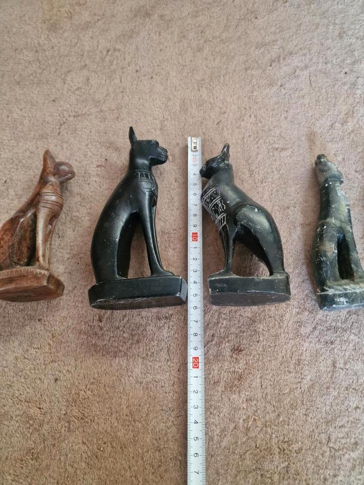 Egyptische Kattenbeelden - Bastet, Antiek en Kunst, Kunst | Beelden en Houtsnijwerken, Ophalen of Verzenden
