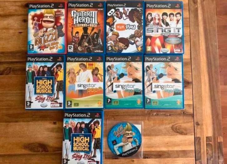 Diverse PlayStation PS2 Games, Spelcomputers en Games, Games | Sony PlayStation 2, Zo goed als nieuw, Muziek, 3 spelers of meer