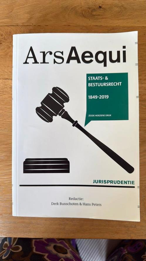 ArsAequi Jurisprudentie Staats- en bestuursrecht 1849-2019, Boeken, Wetenschap, Zo goed als nieuw, Ophalen of Verzenden