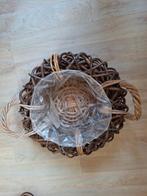 Rieten/rotan schaal/ mand voor oa kerst, Ophalen, Zo goed als nieuw, Rond, Riet