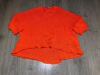 neon oranje katoenen herfst sweater trui oversized mt 40, Kleding | Dames, Truien en Vesten, Maat 38/40 (M), Boetiek, Oranje, Ophalen of Verzenden