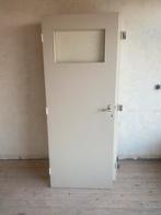 Linksdraaiende binnendeur met glas 78cm x 201,50 cm, Doe-het-zelf en Verbouw, Deuren en Horren, Ophalen, Binnendeur, 200 tot 215 cm