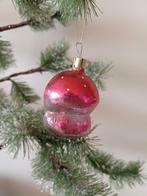 Oude kerstbal van glas paddenstoel, Ophalen of Verzenden, Zo goed als nieuw