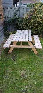 Houten Picknicktafel - Rechthoekig, Tuin en Terras, Zo goed als nieuw, Rechthoekig, Hout, Ophalen