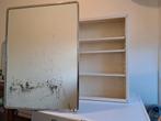 Vintage metalen medicijnkast met spiegeldeur, Ophalen, Minder dan 50 cm, Minder dan 25 cm, Minder dan 100 cm