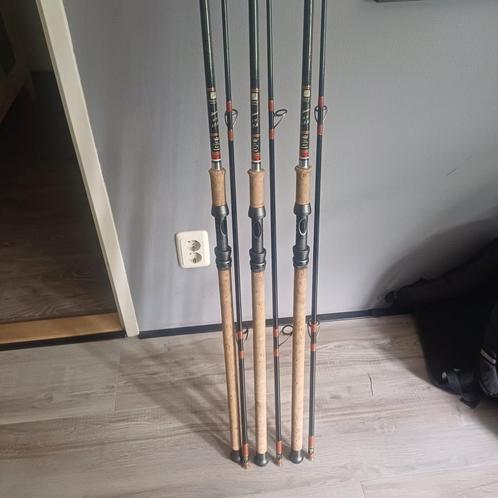 3x sportex specimen 12ft 2.75lb gebouwd door krechting, Watersport en Boten, Hengelsport | Karpervissen, Zo goed als nieuw, Werphengel