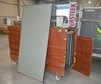 Set van 12 infopanelen met voeten en mobiele houten kast, Ophalen, Gebruikt, Overige typen
